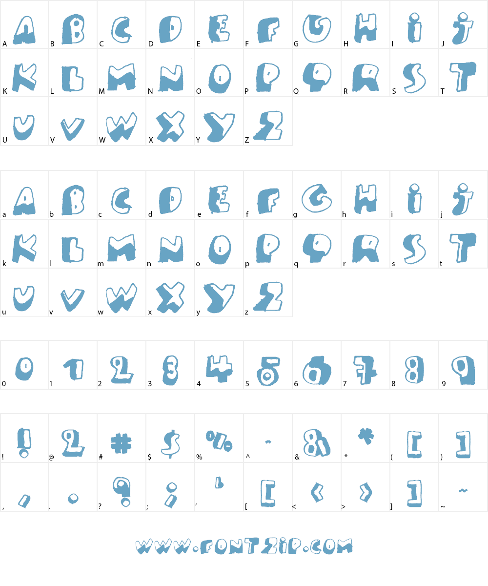 PK Like Guston Font Character